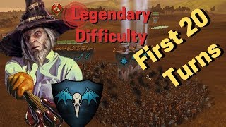 Warhammer II  Legendary 20 Turns Guide  Barrow Legion [upl. by Leissam]