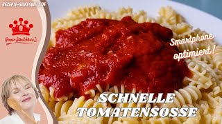 Schnelle Tomatensoße mit nur 3 Zutaten Silkeswelt [upl. by Brandea]