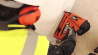 Screwfix  Paslode IM65A F16 63mm Angled Gas Brad Nailer 74V LiIon Ignition [upl. by Atinomar]