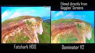 Fatshark HDO vs Dominator V2 Screen Comparison  The BEST FPV Goggles Testing EVER [upl. by Hachmin770]