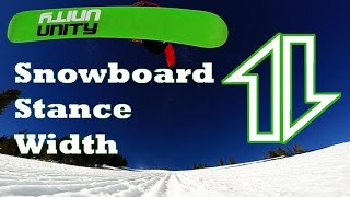 How to find YOUR snowboard stance width [upl. by Ardaid]