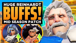 HUGE Reinhardt amp Mauga BUFFS  Midseason Patch Season 9 Update [upl. by Piwowar]