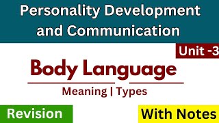 Body Language  Meaning Definition Types  Non Verbal Communication  In Hindi [upl. by Ahsyekal]