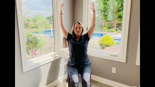 Pulmonary Rehab Seated Yoga Routine for Deep Breathing [upl. by Natalie]