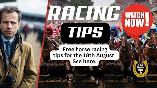 Free Horse Racing Tips Today  Sunday 18th August  Racing At Pontefract [upl. by Rhoads]