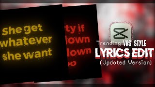 Trending lyrics video tiktok style capcut tutorial  raindrop  glow lyrics [upl. by Mccreery]