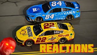 2024 NASCAR Bluegreen Vacations Duel 1 Reactions [upl. by Alleacim]