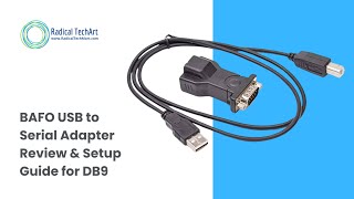 BAFO USB to Serial Adapter Review amp Setup Guide for DB9 [upl. by Inatirb759]