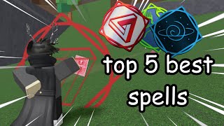 Top 5 Best Spells in Elemental Battlegrounds [upl. by Lydia62]