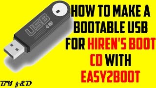 Run hirens boot cd from USB with easy2boot step by step guide [upl. by Ainerol]