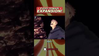 All Domain Expansions in Jujutsu Kaisen Part 1 [upl. by Mcallister146]