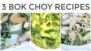 3 Fast  Easy Bok Choy Recipes [upl. by Yrrum]