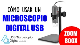 Como Usar Un Microscopio Digital Usb Zoom 800x [upl. by Schwitzer]