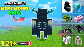 Morph Mod for Minecraft Pe 121  All Mobs Updated [upl. by Jacquette]