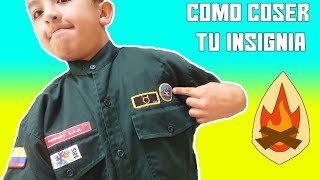 COMO COSER TU PRIMER INSIGNIASCOUTS NUTABES [upl. by Shimkus466]