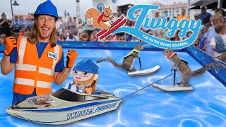 Awesome Animals  Handyman Hal meets Twiggy the Water Skiing Squirrel Twiggysinc [upl. by Witherspoon]