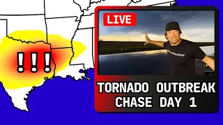 TORNADO OUTBREAK Threat East Texas to Louisiana [upl. by Ellekram]