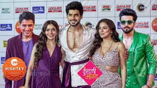 Shraddha Dheeraj Paras and Sana Sayyad Kundali Bhagya Cast at Zee Rishtey Awards 2024 [upl. by Cockburn]