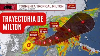 Trayectoria de la tormenta tropical Milton [upl. by Remmos599]