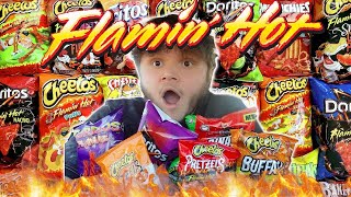 Trying Different Flamin Hot Chips [upl. by Cassiani854]