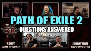 PATH of EXILE 2 GGG Answers All Our Questions  Pause on DC Pickup Radius amp Cast on Dodge Roll [upl. by Harlin]