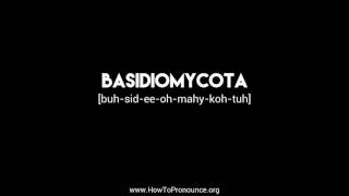 How to Pronounce quotbasidiomycotaquot [upl. by Aicinet]