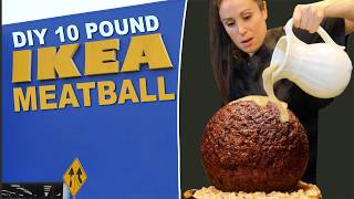 DIY 10 LB Giant IKEA Meatball [upl. by Nyvek378]