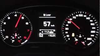 2013 Audi A1 14 TFSI 185 HP 0100 kmh amp 0100 mph Acceleration [upl. by Ailekahs]