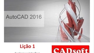 AutoCAD 2016 Português  Lição 1149  Explorar o Interface [upl. by Nylesoy]