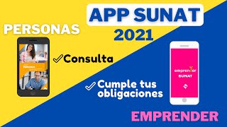 Conoce las Aplicaciones Móviles  Personas SUNAT y Emprender SUNAT [upl. by Eillor]