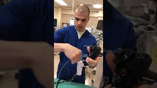 Overstitch setup for ESG Endoscopic sleeve gastroplasty [upl. by Airdnal]