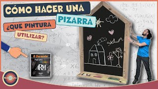 CÓMO HACER UNA PIZARRA y que pintura utilizar [upl. by Leda]