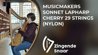 Musicmakers Sonnet lapharp cherry 29 strings nylon [upl. by Casaleggio]