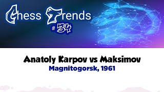 Anatoly Karpov vs Maksimov • Magnitogorsk 1961 [upl. by Attaynek]