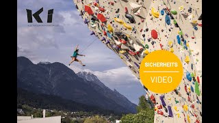 KI Kletterzentrum Innsbruck Sicherheitsvideo [upl. by Aicetal]