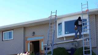 Time Lapse Bow Window Installation Renewal by Andersen of Long Island NY [upl. by Nilats382]