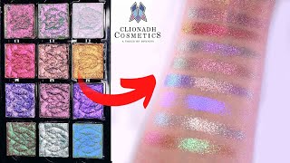 New Clionadh Cosmetics Stained Glass Eyeshadows  Swatches and Comparisons [upl. by Larok356]