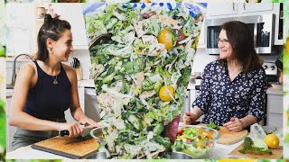 How to make Palestinian Fattoush KING of Salads with my Mama  Sahtein [upl. by Otit]