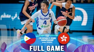 Philippines v Hong Kong  Full Basketball Game  FIBA U16 Womens Asian Championship 2023  Div B [upl. by Mezoff984]