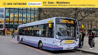 Bee Network  Stagecoach Manchester 41 service between Withington Gold Club and West Didsbury [upl. by Fernandez818]