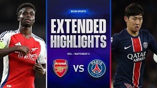 Arsenal vs PSG Extended Highlights  UCL League Phase MD 2  CBS Sports Golazo [upl. by Freytag771]