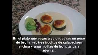 Receta de Calabacines rellenos de queso gratinados con bechamel [upl. by Schlesinger558]