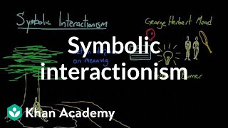 Symbolic interactionism  Society and Culture  MCAT  Khan Academy [upl. by Analad890]