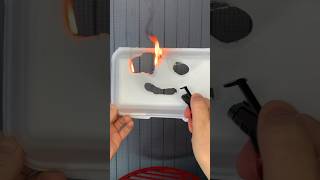 Styrofoam Container 🆚 Lighter  Fire Drawing 😃 🔥 [upl. by Anaibaf]