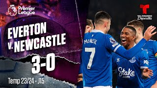 Highlights amp Goles Everton v Newcastle 30  Premier League  Telemundo Deportes [upl. by Sotos941]