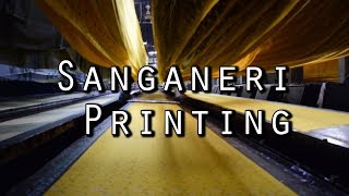 Sanganeri Printing  Jaipurs 5 century old Artform  Printing by screens [upl. by Seligman411]