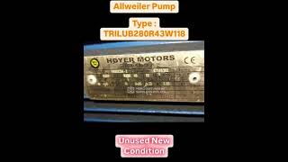 New Arrival  Allweiler TRILUB280R43W118 pump – Unused and ready for your marine needs 🌊🔧 pumps [upl. by Bartosch]