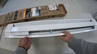 Cadet 1000W electric baseboard heater 220 volts 4 amp 2701717 Model 09954 Lowes UNBOXING [upl. by Lidda]