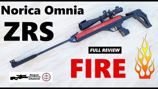 Norica FIRE Omnia ZRS ZeroRecoil Break Barrel Air Rifle Review in 22 [upl. by Chisholm]