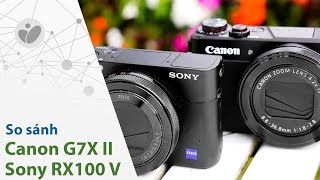 So sánh ảnh chụp Sony RX100 V và Canon G7 X mark II Compact cao cấp trong tầm giá 20 triệu [upl. by Nairadal]